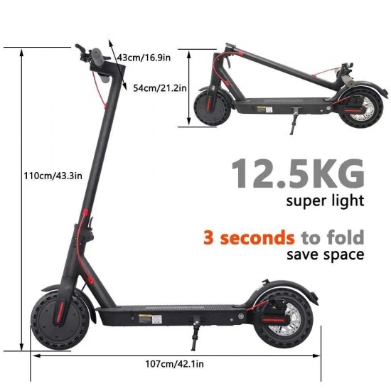 iScooter E9 PRO ЕЛЕКТРИЧЕСКА ТРОТИНЕТКА 10Ah 350/600W 42V